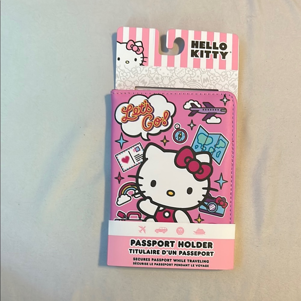 Hello Kitty Pink Travel Passport Cover